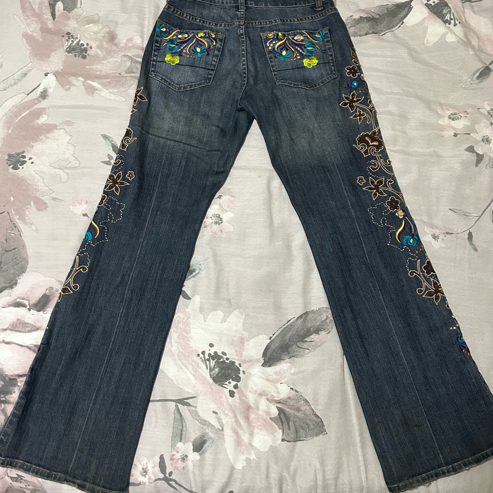 Vintage Arden B embroidered jeans SZ 8